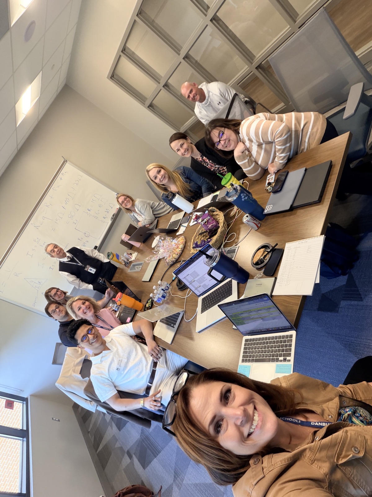 A district curriculum team in an AI working session
